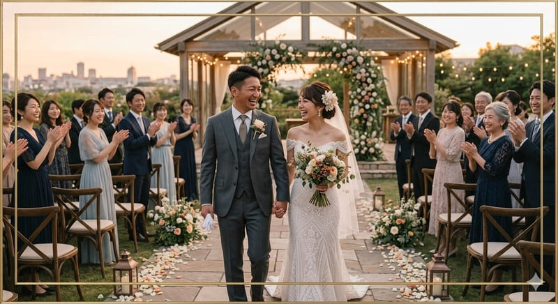 豊橋の結婚相談所で成婚した30代カップルの理想の結婚式イメージ写真